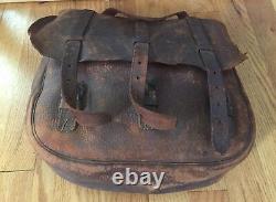 Original Vintage CIVIL WAR/ WWI US Calvary Mail Leather Saddle Hand Bag