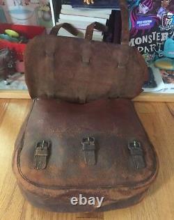 Original Vintage CIVIL WAR/ WWI US Calvary Mail Leather Saddle Hand Bag