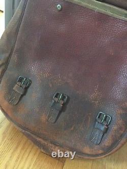 Original Vintage CIVIL WAR/ WWI US Calvary Mail Leather Saddle Hand Bag