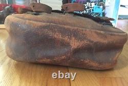 Original Vintage CIVIL WAR/ WWI US Calvary Mail Leather Saddle Hand Bag