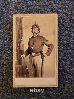 Original old CDV Photo CIVIL WAR Union soldier photograph tennessee 1860s