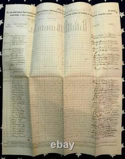 Outstanding Original Camp Chase Ohio Confederate Prison CIVIL War Document 88th