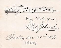 PATRICK GILMORE Bandmaster & Composer AMSQU & Engraving, 1871, Boston, CIVIL WAR