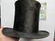 PERFECT, Tall Antique Civil War / Antebellum, Lincoln Stove Pipe Hat, Boston