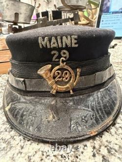 POST CIVIL WAR MAINE 29 UNION INFANTRY. Henderson Ames, BLUE WOOL KEPi CAP