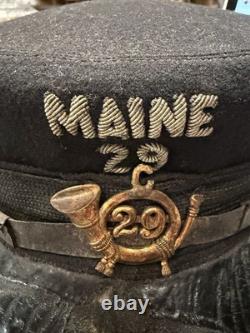 POST CIVIL WAR MAINE 29 UNION INFANTRY. Henderson Ames, BLUE WOOL KEPi CAP