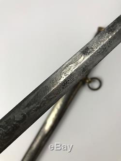 PRESENTATION M1860 US STAFF AND FIELD OFFICER SWORD OEHM & Co CIVIL WAR