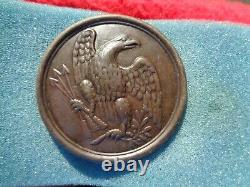 Perfect Dug Civil War Maker Marked US Eagle Breast Plate W H Smith Brooklyn