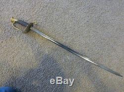 Post Civil War US Navy M1872 Naval Officer's Sword by Horstmann Inv#510