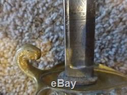 Post Civil War US Navy M1872 Naval Officer's Sword by Horstmann Inv#510