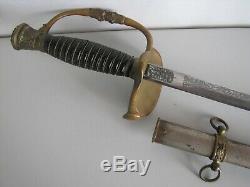 Post US Civil War Model 1860 GAR Sons of Veterans Staff & Field Sword withScabbard
