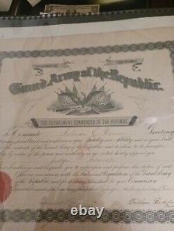 Potomac civil war document RARE DOCUMENT