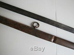 Pre-Civil War Indian Maiden Princess Officers Sword withBrass Scabbard