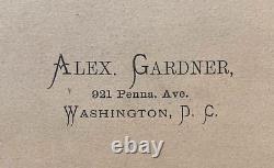Preeminent CIVIL War Photographer Alexander Gardner 1821-1882 Cabinet Photo 1870
