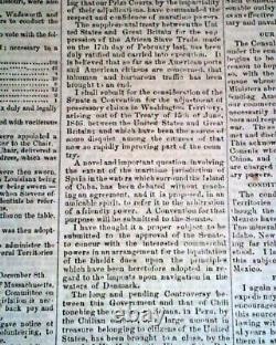 President Abraham Lincoln State of the Union Address 1863 Pro Rebel Newspaper