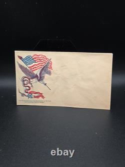 RARE 1861 Eagle Flag And Snake Civil War Patriotic Cover Envelope
