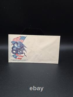 RARE 1861 Eagle Flag And Snake Civil War Patriotic Cover Envelope