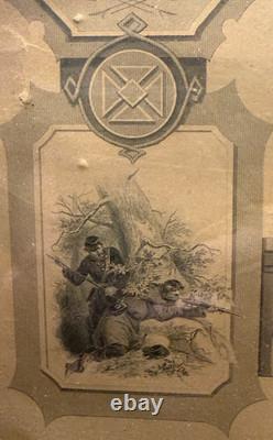 RARE 1871 Vermont Civil War Testimonial-Signed Gov John Stewart & William Wells