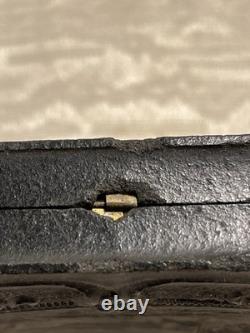 RARE 1/6 PLATE Gutta Percha CASE CIVIL WAR USS MONITORIRON WARSHIP - 9047