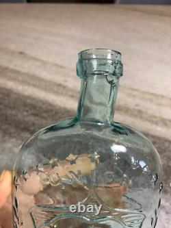 RARE Antique Iron Pontil Whittled Civil War Bottle Eagle UNION Philidelphia