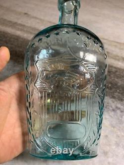 RARE Antique Iron Pontil Whittled Civil War Bottle Eagle UNION Philidelphia