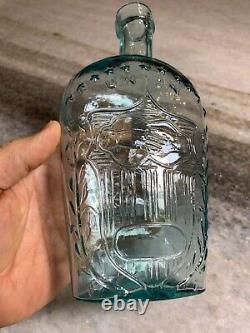 RARE Antique Iron Pontil Whittled Civil War Bottle Eagle UNION Philidelphia