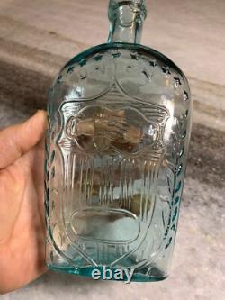 RARE Antique Iron Pontil Whittled Civil War Bottle Eagle UNION Philidelphia