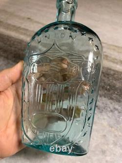 RARE Antique Iron Pontil Whittled Civil War Bottle Eagle UNION Philidelphia