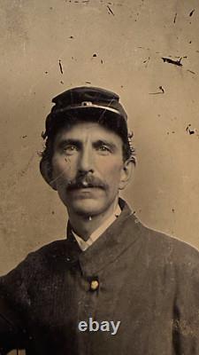 RARE Antique Tintype Photo Civil War Colonel John Hummond 5th Cavalry