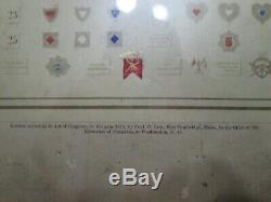 RARE Army of the United States Corps Badges 1865 Civil War Poster