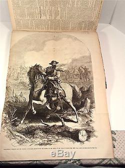 RARE Bound Civil War Period Newspapers 1844-1869 Frank Leslies Illust et al FINE