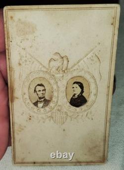 RARE CIVIL WAR ERA ABRAHAM LINCOLN & MARY ORIGINAL PHOTOGRAPH FOUND IN BOX vafo