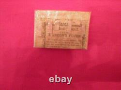 RARE CIVIL WAR PACK of 5, 5 SECOND ARTILLERY FUZES FROM FRANKFORD ARSENAL, SEALED