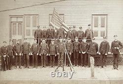 RARE! CIVIL WAR PENNSYLVANIA VOLS. ID'd VETERAN'S GROUP 1890 PHOTOGRAPH