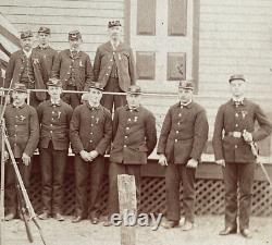 RARE! CIVIL WAR PENNSYLVANIA VOLS. ID'd VETERAN'S GROUP 1890 PHOTOGRAPH