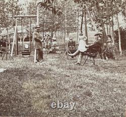 RARE! CIVIL WAR UNION MAJ. GEN. JOHN C. FRÉMONT & FAMILY STEREOVIEW PHOTO c1862