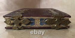 RARE! CIVIL WAR UNION SOLDIER'S MILITARY / FAMILY CDV PHOTO ALBUM c1864 (EMPTY)