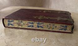 RARE! CIVIL WAR UNION SOLDIER'S MILITARY / FAMILY CDV PHOTO ALBUM c1864 (EMPTY)