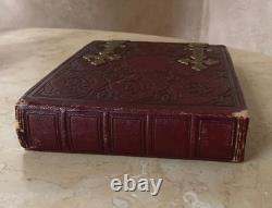 RARE! CIVIL WAR UNION SOLDIER'S MILITARY / FAMILY CDV PHOTO ALBUM c1864 (EMPTY)