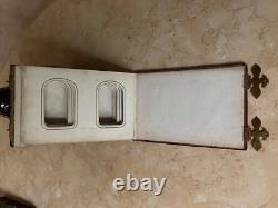 RARE! CIVIL WAR UNION SOLDIER'S MILITARY / FAMILY CDV PHOTO ALBUM c1864 (EMPTY)