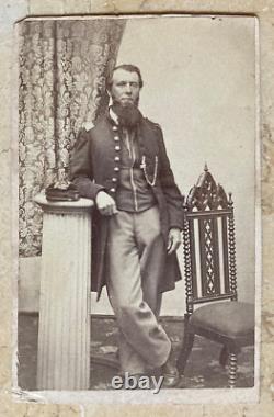 RARE! CIVIL WAR UNION U. S. MARINE CORPS OFFICER CDV PHOTO c1863