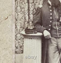 RARE! CIVIL WAR UNION U. S. MARINE CORPS OFFICER CDV PHOTO c1863