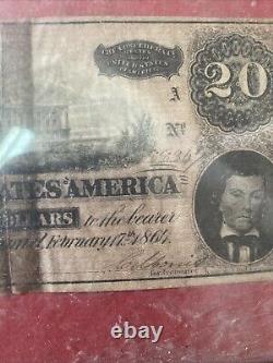 RARE CSA FIVE HUNDRED BILL CURRENCY RICHMOND 1864 Torn $20 CSA (2)