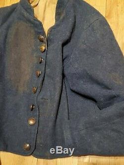 RARE Civil War Confederate Cavalry Shell Jacket Infantry Waterbury Buttons FINE