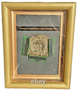 RARE Confederate Civil War Breastplate, South Carolina Palmetto Tree State Seal