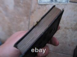 RARE, LARGE Gem Size Leather Tintype Album, Civil War, GIFT