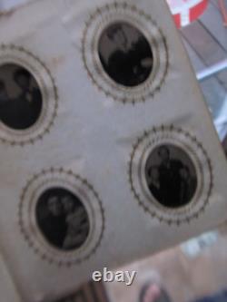 RARE, LARGE Gem Size Leather Tintype Album, Civil War, GIFT