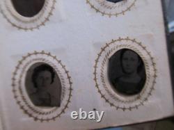 RARE, LARGE Gem Size Leather Tintype Album, Civil War, GIFT