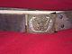 RARE M1851 CIVIL WAR ERA CAVALRY BUFF LEATHER BELT WITH EAGLE BUCKLE With WREATH