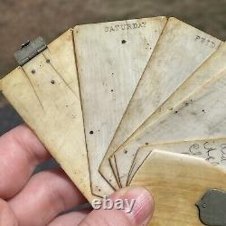 RARE Original 1860's Civil War Era Soldier Sailor Day Planner Diary Notepad